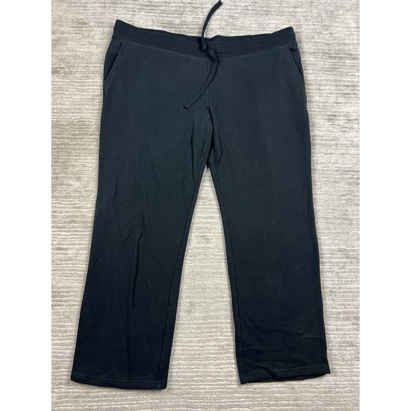Essentials Pants - Amazon Essentials Sweatpants Womens XXL Black Pull On Elastic Waist Drawstring